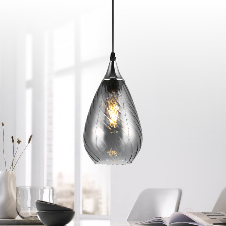 Светильник подвесной (подвес) Rivoli Lily 9122-201 1 х Е27 40 Вт модерн потолочный