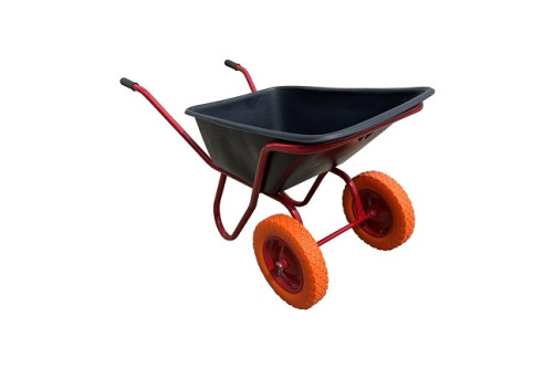 Industrialist 2-wheel anti-shock reinforced wheelbarrow, 110 liters (cast wheel)