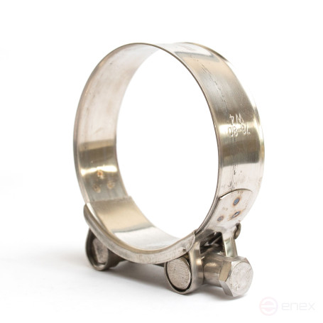 Single-bolt metal power clamp 78-80 mm, 1 piece