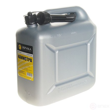 Канистра ER-75010 полиэтиленовая с носиком-лейкой 10л ЭВРИКА /1/4