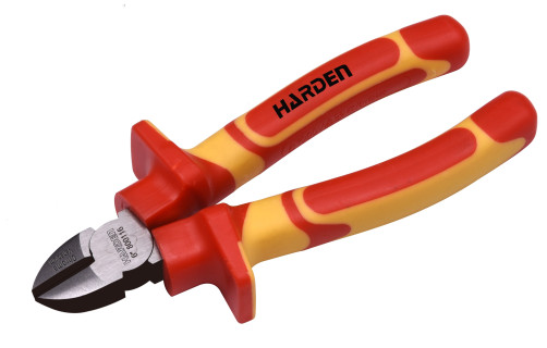 Professional side cutters with dielectric handles up to 1000V, 160mm, CRV // HARDEN