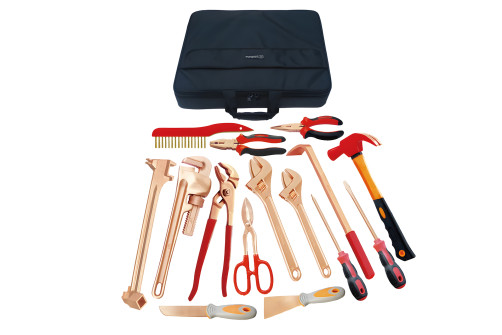 Explosion-proof tool kit (16 pieces) AlCu No.AA07-16, HORTZ