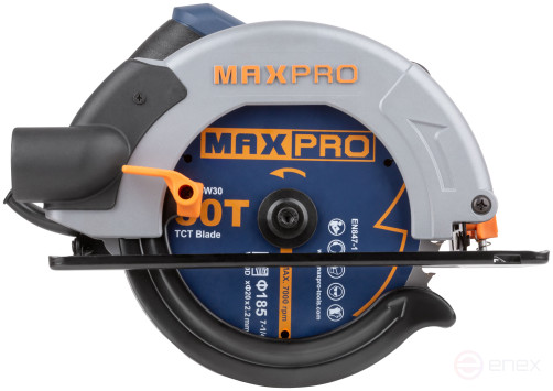 MAX-PRO Circular saw 1400 W; 185/20 mm; 4700 rpm; 4.3 kg; box