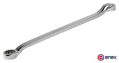 Двусторонний изогнутый накидной ключ, 25/32x13/16