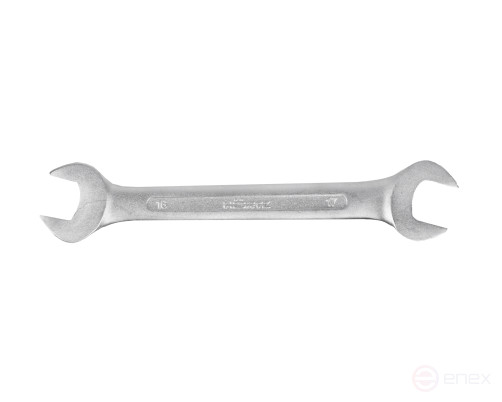 Ключ гаечный рожковый двусторонний 16х17 хромирование HORTZ (7811-0473)