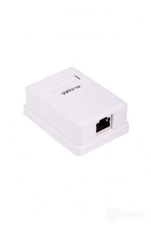 WRline WR-WS-8P8C-C5E-SH-1 Computer socket RJ-45, category 5e, shielded, single, external, Dual IDC, color white
