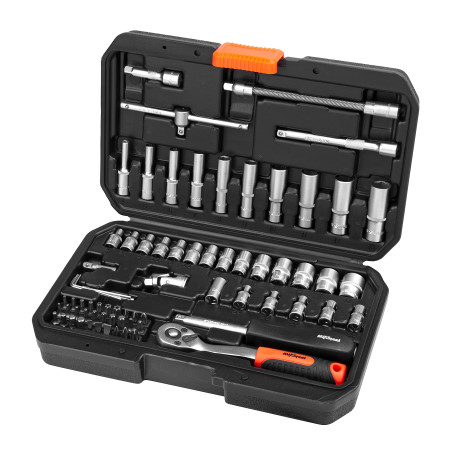 Набор инструментов AV Steel 72 предмета, 1/4, профессиональный