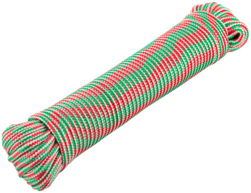 Polypropylene cord with a core of 4 mm x 20 m, r/n = 110 kgf
