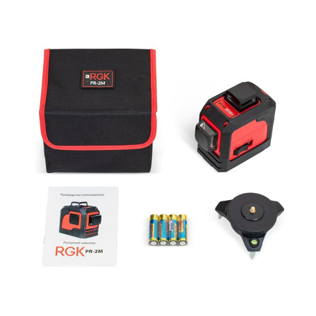 Set: RGK PR-2M laser level + RGK CG-2 stop rod