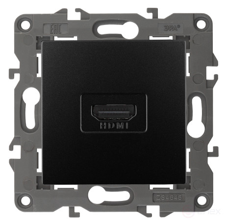 Розетка ЭРА Elegance 14-3114-05 HDMI IP20 антрацит