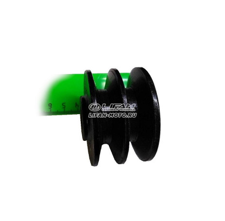 Mole pulley D15 mm leading 2x rivulet, profile "A"