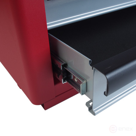 Ящик для инструмента 3 секции средней глубины красный JTC