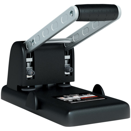 Powerful Berlingo "Heavy Duty" hole punch 100 l., black, with ruler