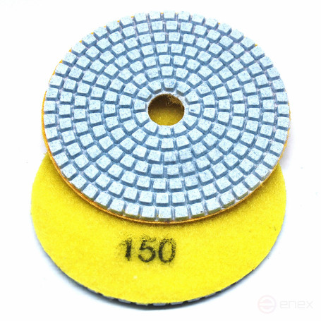 Алмазный гибкий шлиф.круг (черепашка), 100мм, Р 150, Чеглок