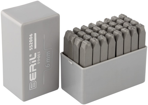 Набор клейм буквенных кириллица 6мм (стальные) BERIL