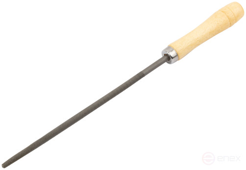 Напильник, деревянная ручка, круглый 200 мм