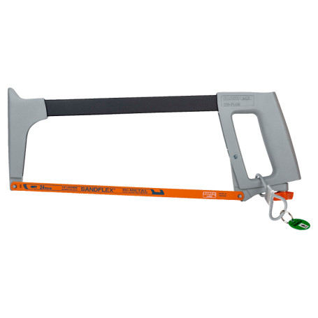 Aluminum frame for hand hacksaw with wire loop, 300x390 mm