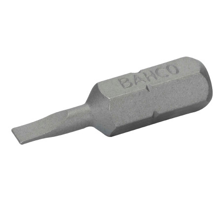 1/4" Screw bits with slot 0.5x4.0 mm, L=25 mm, 10 pieces