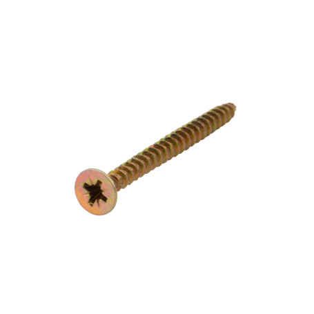 Universal self-tapping screw KRANZ 5x60, yellow zinc, box (100 pcs/pack)
