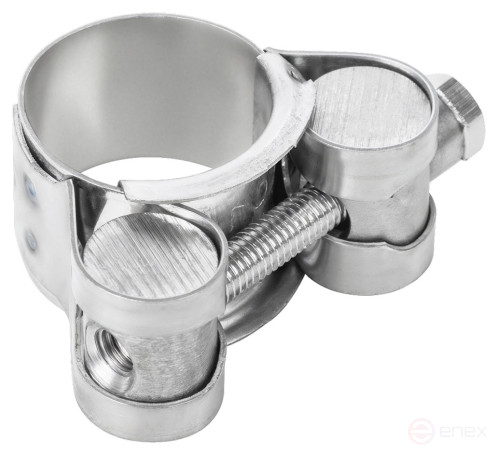 The clamp is a crimping power hinge, stainless steel.steel 20-22 mm