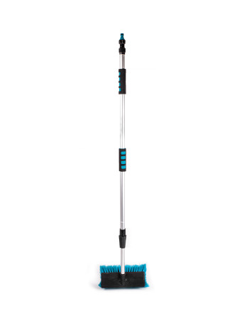 Telescopic car wash brush (L104-200 cm, D 22-25 mm) with tap and adapter