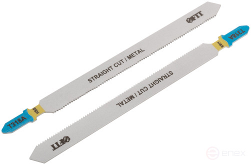 Полотна по металлу, HSS, фрезерованные, волнистые зубья, 132/106/1,2 мм (T318A), 2 шт.