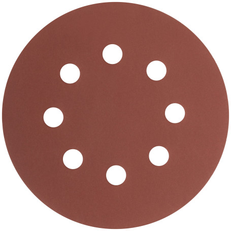Круги шлифовальные с отверстиями (липучка), алюминий-оксидные, 125 мм, 5 шт. Р 1000