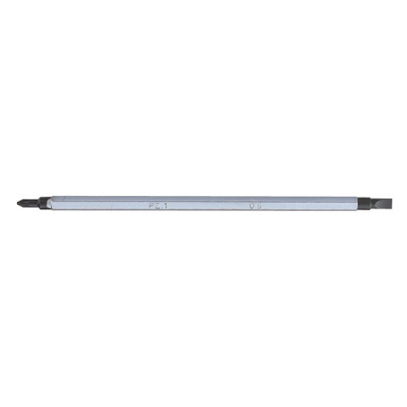 Insert (bits) for screwdriver 91232, Slotted 5 mm / Pozidriv PZ1 KING TONY 1317501ZN