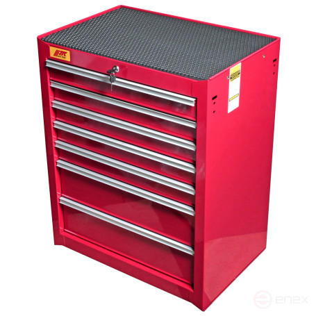 Tool cart 7 sections rubber mat included JTC