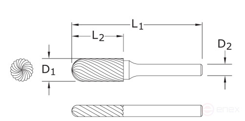 Carbide borehole CB-C0820/6 SF
