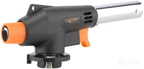 Gas burner with piezo ignition (ABS plastic housing; for collet cylinder) AvtoDelo (44111)