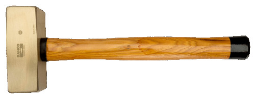 IB Sledgehammer of German type (aluminum/bronze), wooden handle, 3000 g