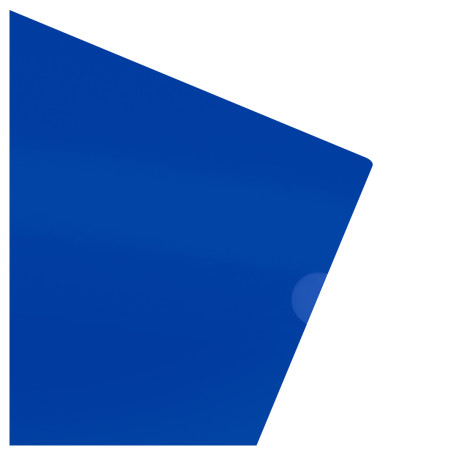 Folder-corner STAMM A4, 180mkm, plastic, opaque, blue