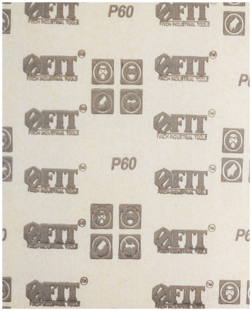 Листы шлифовальные на бумажной основе, алюминий-оксидный абразивный слой 230х280 мм, 10 шт. Р 60