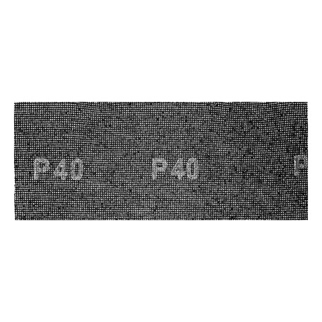 Abrasive mesh, P 40, 115 x 280 mm, 5 pcs Denzel