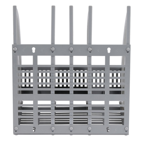 Paper tray vertical STAMP "Line", prefabricated, 4 compartments, grey