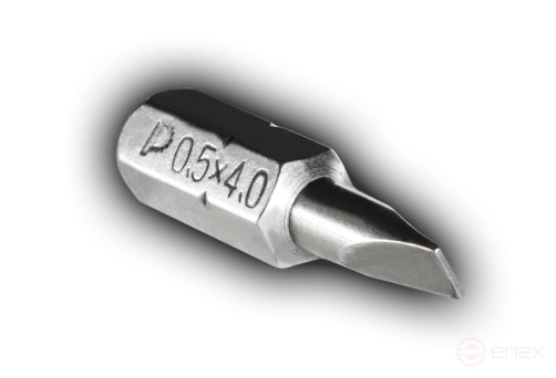 Бита отверточная ПРАКТИКА "Профи" SL-0,5х4,0мм 25мм (2 шт), блистер (034-854)