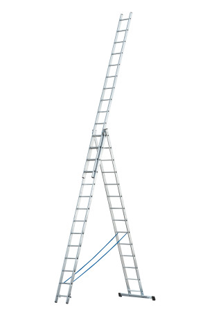 Three-section aluminum ladder, 3 sections of 14 steps AL 3x14 P70