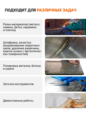 Машина шлифовальная угловая аккумуляторная BORT BWS-21Li