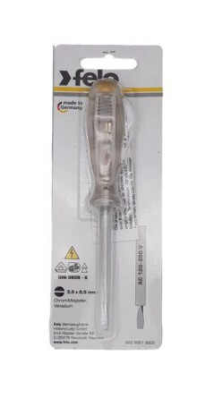 Felo Screwdriver Voltage Tester 3.0X0.8X70 36140001