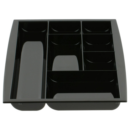 Настольная подставка СТАММ "Field", полистирол, черная