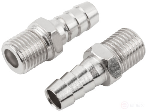 Herringbone adapters 10 mm - 1/4" external thread, 2 pcs.