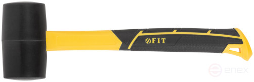 Киянка резиновая, фиберглассовая ручка 50 мм (340 гр)