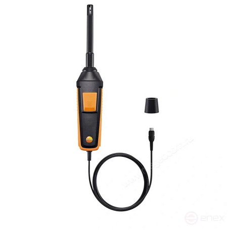 High-precision digital humidity/temperature probe fixed. Testo cable