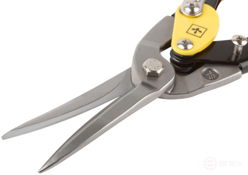 Ножницы по металлу усиленные CrMo Профи, прорезиненные ручки, удлиненные прямые 300 мм