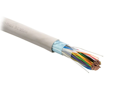 FUTP50-C3-S24-IN-PVC-GY Cable twisted pair, shielded F/UTP, category 3, 50 pairs (24 AWG), single core (solid), foil shield, PVC, -20°C - +50°C, grey