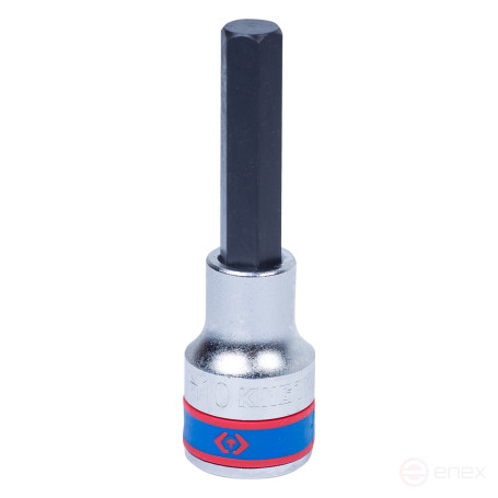 Насадка (бита) торцевая 1/2", Hex, 10 мм, L = 80 мм KING TONY 403510