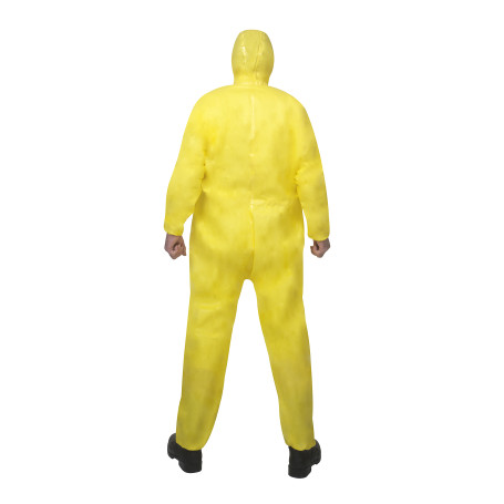 KleenGuard® A71 Overalls for protection against penetration of chemical aerosols - Hooded / Yellow /XXXL (10 overalls)