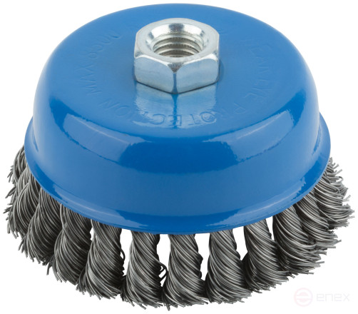 Corkscrew, "cup" type, M14 nut, 100 mm twisted steel wire