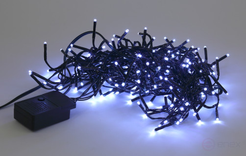 LED Christmas Garland ERA ENIN - GC Tinsel 3.9m Green Wire Cold Light